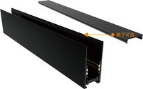 Carril magnético lineal montado en superficie/colgante 24V/48V